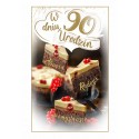 Kartka na 90 urodziny z życzeniami PS28