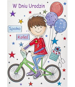 Kartka urodzinowa dla rowerzysty M707
