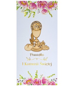 Kartka komunijna dla dziewczynki LUXDG3K