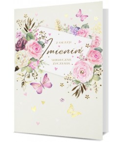 Kartka Imieninowa romantyczna, urocza HM2723