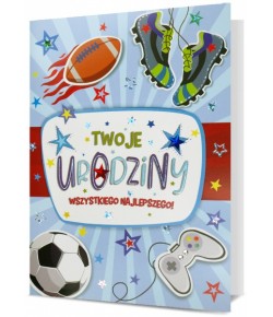 Kartka urodzinowa dla piłkarza, gracza HM2720