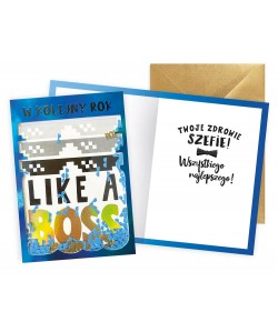 Kartka dla szefa z życzeniami  KNF47