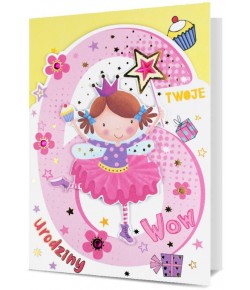 Kartka na 6 urodziny dla Księżniczki H2864