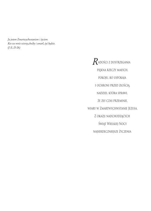 Kartka Wielkanocna religijna reprodukcja LZW-T 104