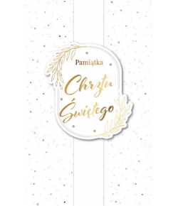 Kartka na Chrzest z życzeniami, delikatna LUX88