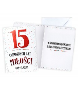 Kartka na 15 Rocznicę Ślubu V80