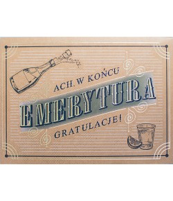 Kartka z okazji przejścia na Emeryturę eco V36