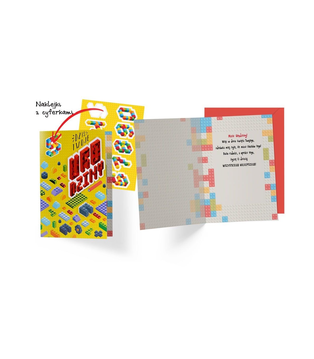 Kartka urodzinowa dla fana Lego DKP50