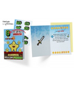 Kartka urodzinowa dla gracza w Minecrafta DKP51