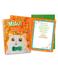 Kartka urodzinowa Słodki Kotek DKP54