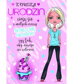 Kartka na Urodziny dla nastolatki Bueno18