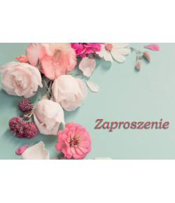 Zaproszenie uniwersalne, eleganckie 10szt ZT47