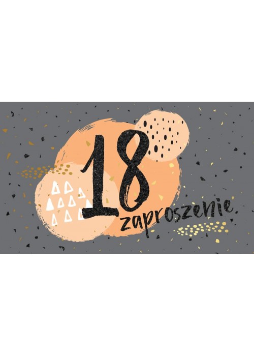 Zaproszenia na osiemnastkę 5 szt PCZP8