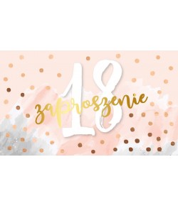 Zaproszenia na 18 urodziny 5 szt PCZP7