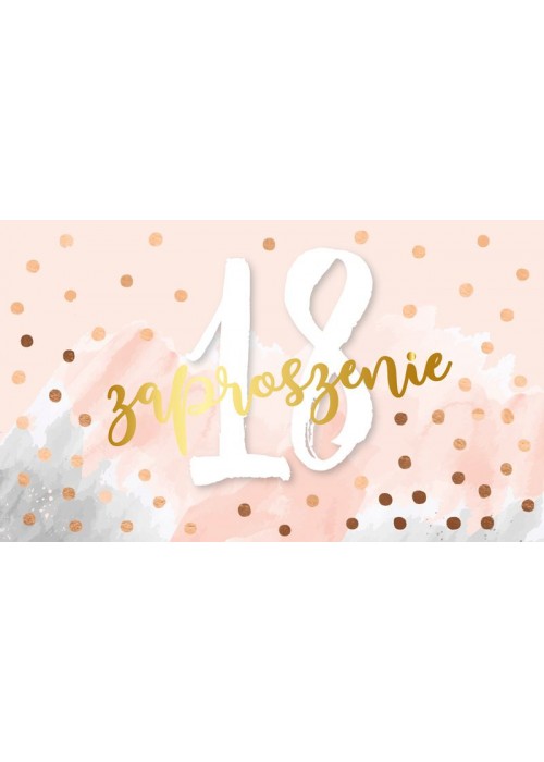 Zaproszenia na 18 urodziny 5 szt PCZP7