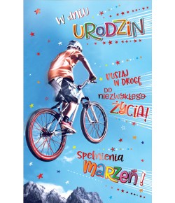 Kartka urodzinowa dla Rowerzysty ICG3