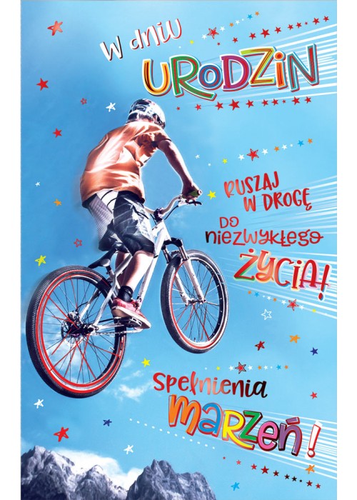 Kartka urodzinowa dla Rowerzysty ICG3