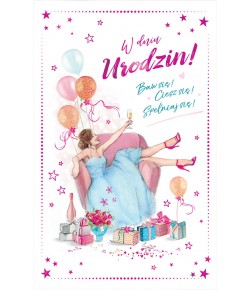Kartka urodzinowa dla Kobiety ICG6