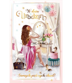 Kartka na urodziny dla Kobiety ICG8