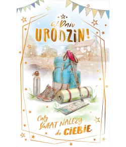 Kartka na urodziny dla Podróżnika ICG9