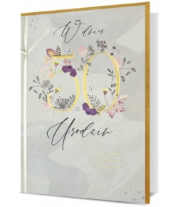 Kartka na 50 urodziny Premium H2630