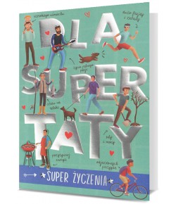 Kartka dla super Taty z życzeniami H2800