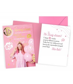 Kartka na 16 urodziny dla dziewczyny V101