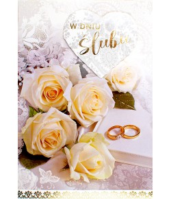 Kartka na ślub premium 3D M823