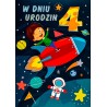 Kartka na 4 urodziny dla chłopca M853