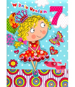 Kartka na 7 urodziny dla Królewny M846