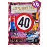 Kartka na 40 urodziny XXL extra PLE6