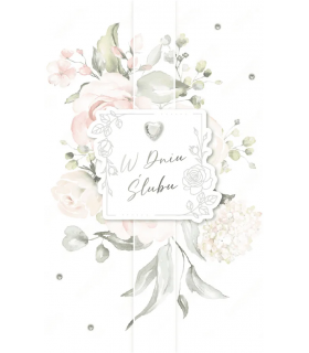 Na ślub Kartka bogato zdobiona Lux93