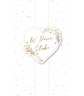 Kartki na Ślub pięknie zdobione Lux95