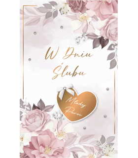 Kartka ślubna z życzeniami Premium Lux98