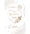 Kartka na Jubileusz ślubu z cyfrą do ustawienia KP208