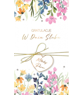 Kartka na Ślub z życzeniami subtelna KPAS191