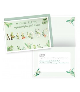 Kartka na Ślub pełna Miłości, cudowna DK982