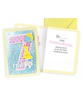 Kartka, prezent na 7 urodziny DK993