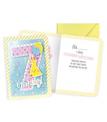 Kartka, prezent na 7 urodziny DK993
