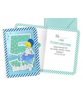 Kartka na 5 urodziny, słodka, urocza DK990