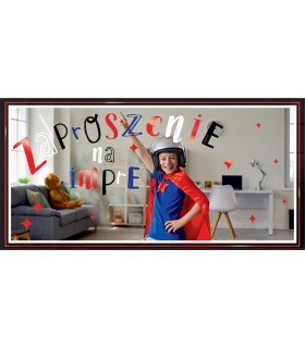 Zaproszenie na chłopięcą imprezę zestaw 10 szt ZAB163