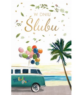 kartka na wesele z życzeniami SAB44