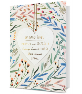 Kartka na ślub elegancka H2924