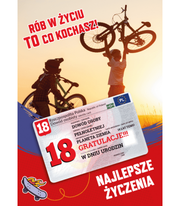 Kartka na 18 urodziny dla Chłopaka GIFT166