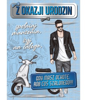 Kartka urodzinowa z życzeniami dla Mężczyzny Grande9