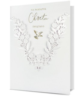 Kartka na Chrzest delikatna, elegancka HM1132