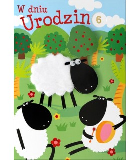 Kartka urodzinowa Dziecięca, ustaw cyfrę lat H834D