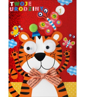 Kartka na Urodziny dla Dziecka, ustaw cyfrę lat H830D