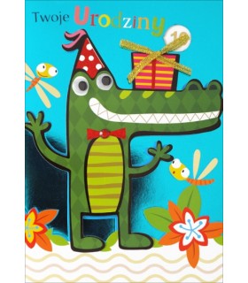 Kartki dla Dzieci na urodziny, ustaw cyfrę lat H831D