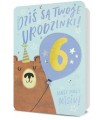 Kartka na urodziny dla Dziecka z cyferkami naklej wiek H2748